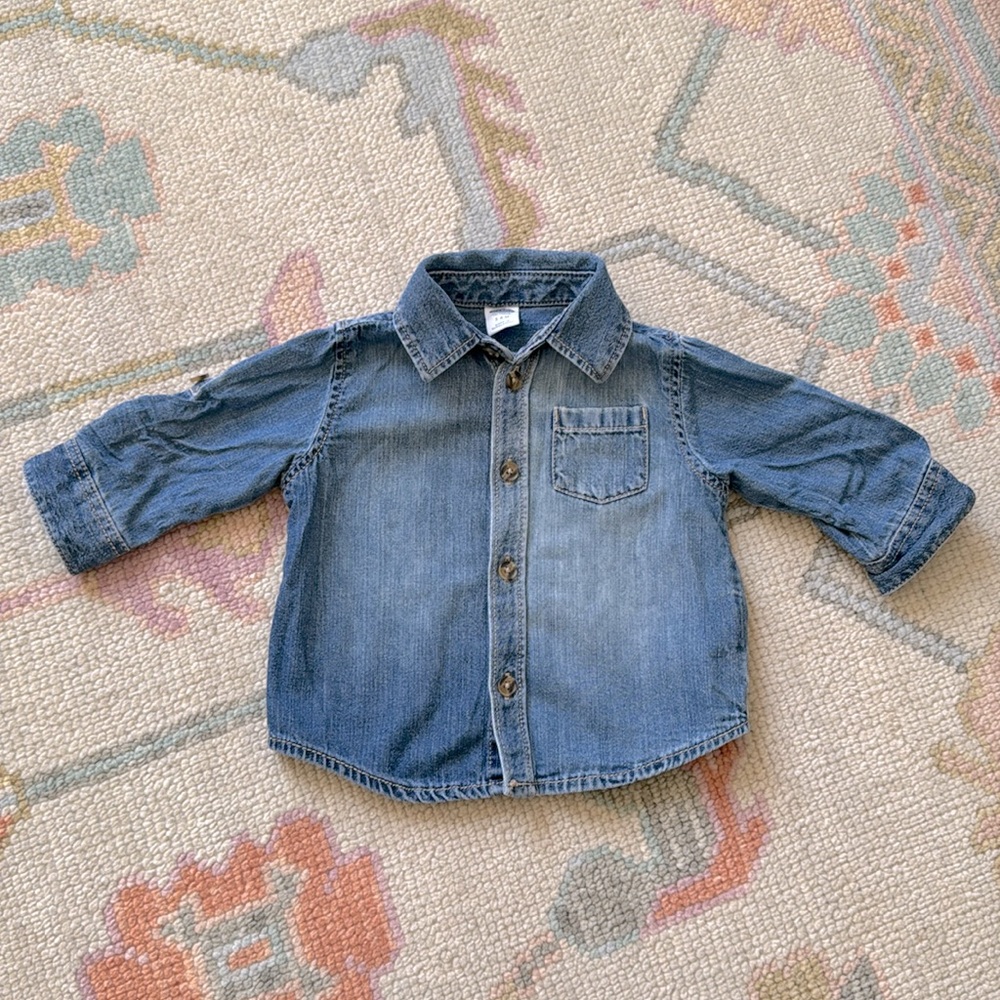 Old Navy Jean Button down 3-6 months